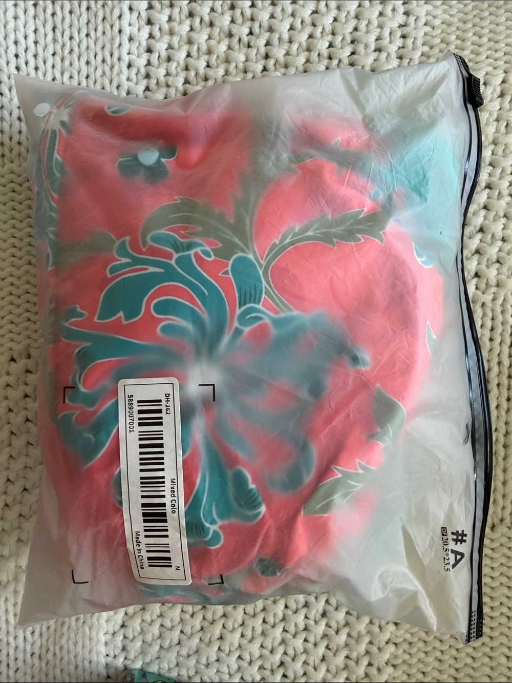 Floral Tankini Swimsuit in Coral and Teal - Picture 5 of 5
